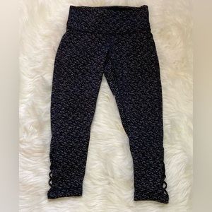 Prana Heather Gray Cutout Ankle Crop Leggings!